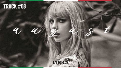 august taylor swift traduzione.